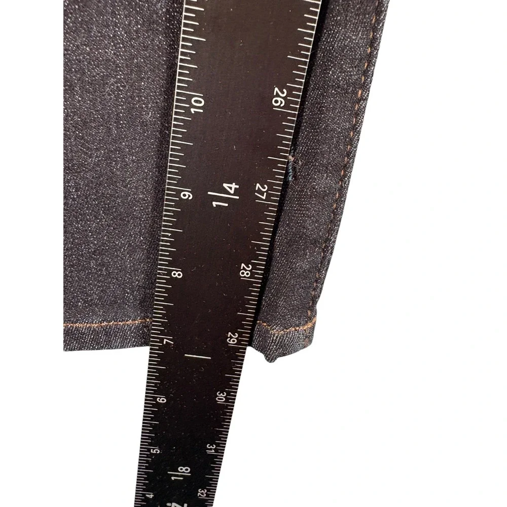 Express Jeans Mens 31x30 Black Denim Dark Wash Hyper Stretch Slim Fit Straight